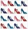 Jolee's Boutique Cabochon Dimensional Repeat Stickers - Pumps, 16pcs